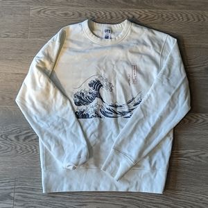 Uniqlo Giant Wave (Hokusai Blue collab) Sweatshirt